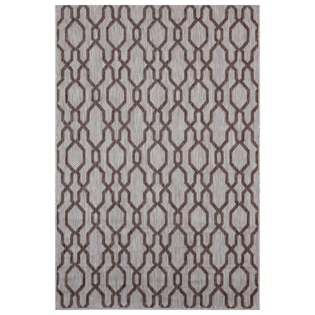 Manmade Augusta Belle Mare Brown Rectangle Area Rug - 5 ft. 3 in. x 7 ft. 6 in. - Outdoor MA3090232